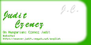 judit czencz business card